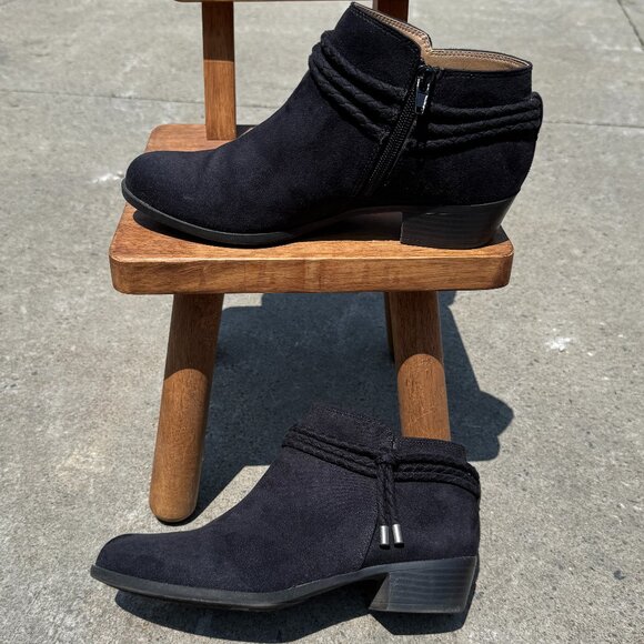 (8) LIKE NEW LIFE STRIDE VELOCITY w/ Memory Foam Ankle Boots & Braided Tie - Picture 5 of 9